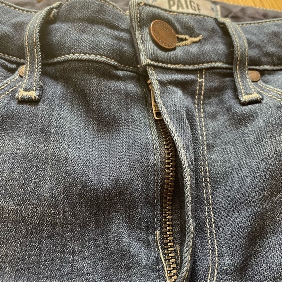 PAIGE  HOXTON ULTRA SKINNY HIGH RISE BLUE JEANS - 25 - Picture 10 of 16